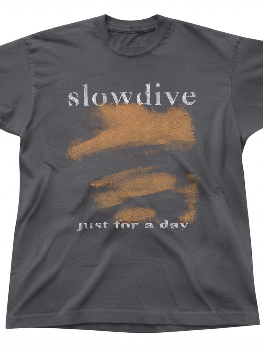 Just for a Day Abstract Art Gray Cotton Gildan T-shirt
